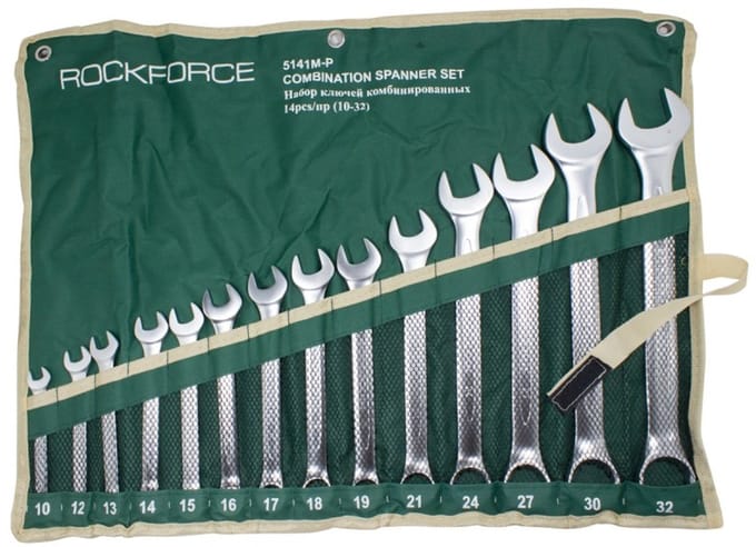 Rockforce RF-5141 - Ringsleutelset - 14 Stuks - CrV Staal - 10-32mm