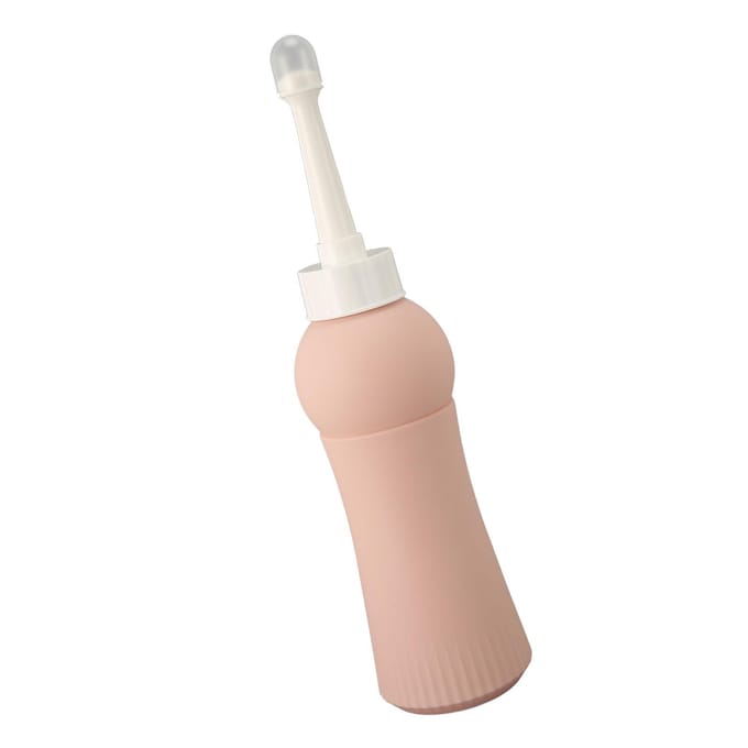 Laveur vaginal Sûr Pratique PP 500ML Conception ergonomique Bouteilles de douche périnéale pour le post-partum beige
