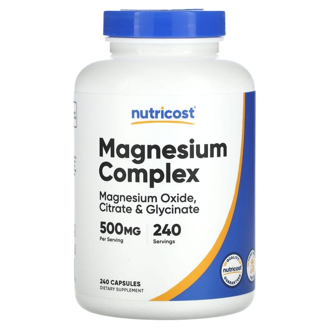Nutricost, Magnesium Complex, 500 mg, 240 capsules