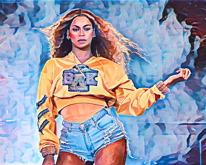 Beyonce 3 - Canvas - 70 x 100 cm