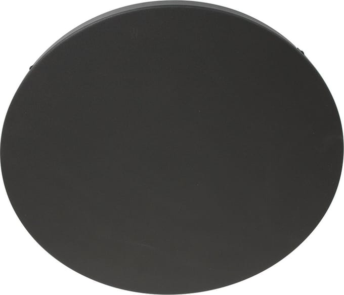 Plafondplaat Ø 50 cm - zonder gaten - zwart