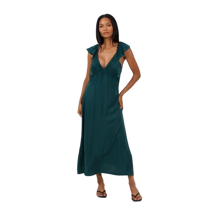 Brave Soul Dames/Dames Regular Maxi Dress (Smaragd)