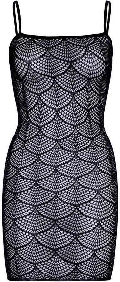 Mini Netstof Schelp Zonder Mouwen Dames Kleid Leg Avenue