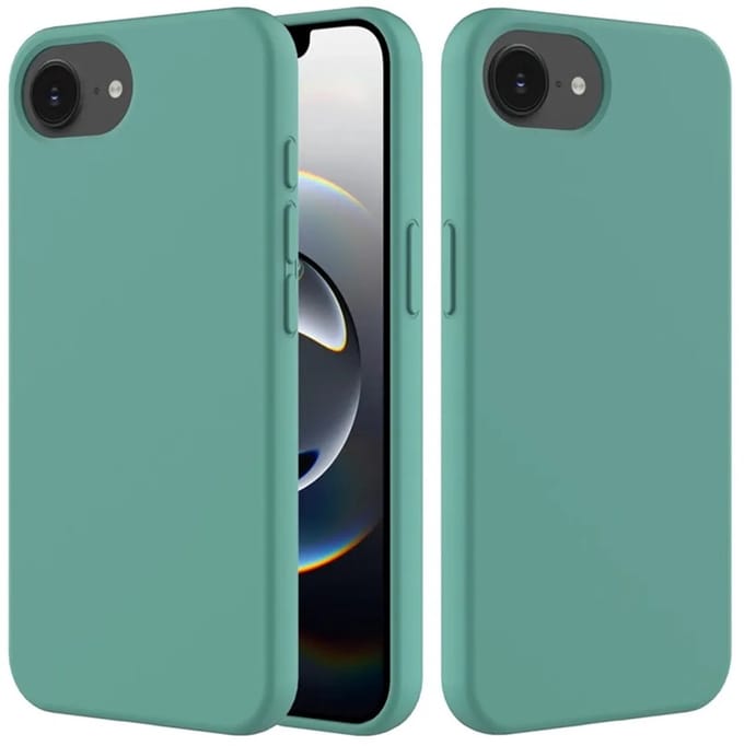 MobyDefend Hoesje - Geschikt voor iPhone 16e / iPhone 17e - Matte Siliconen Backcover - Groen