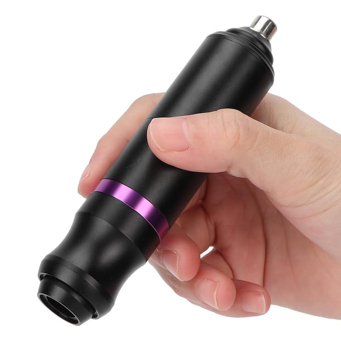 Professionele Tattoo Machine Pen Aluminiumlegering Tattoo Cartridge Naald Machine RCA Interface Zwart black