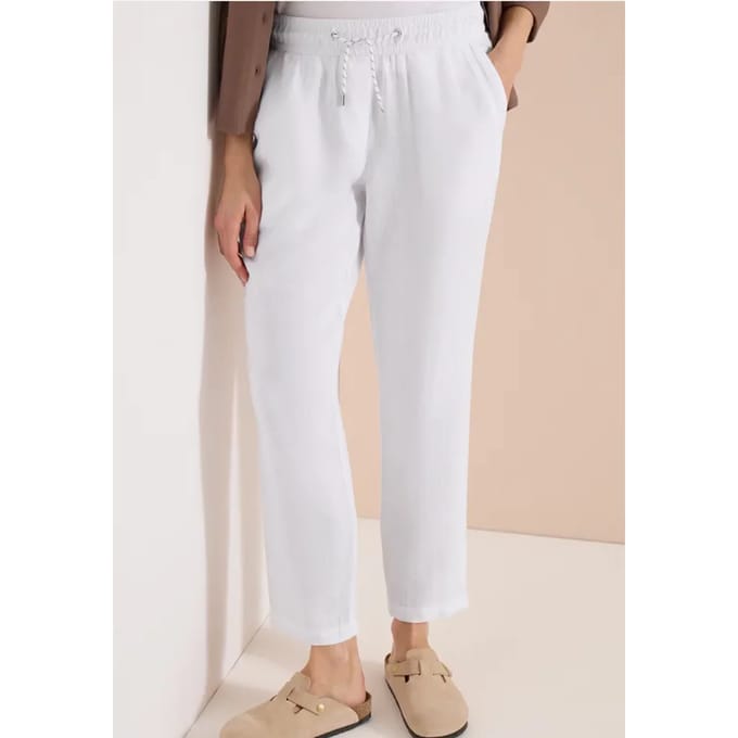 Slim Legs broek in causale pasvorm van linnen
