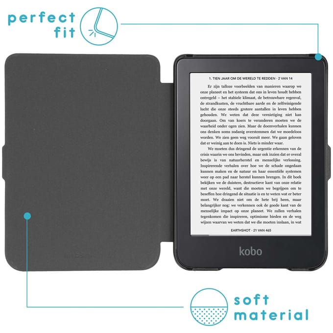 imoshion Design Slim Hard Case Bookcase voor de Kobo Clara 2E / Tolino Shine 4 - Flower Tile