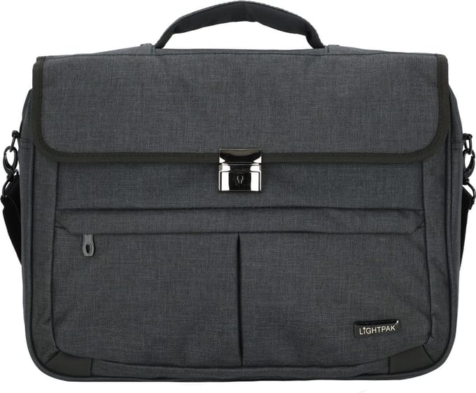 Pride and Soul Laptoptas Lightpak MOTION - polyester antraciet met rits