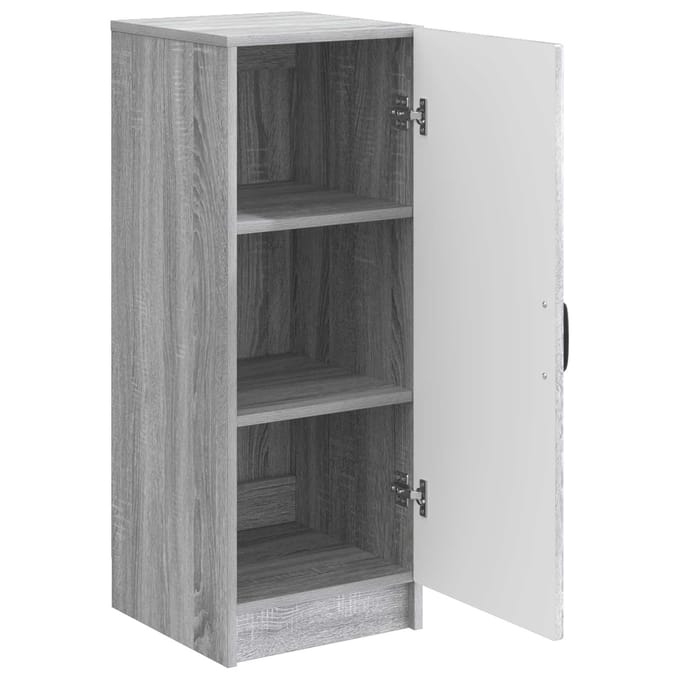 vidaXL - Dressoir - Grijs - sonoma - 33 - x - 34,5 - x - 87 - cm - Bewerkt - hout