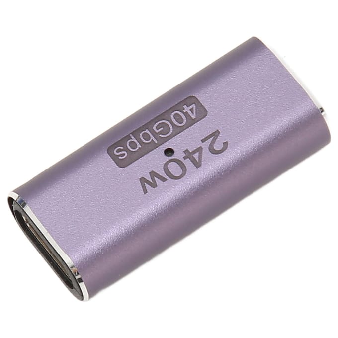 USB4.0 C Vrouwelijk naar Vrouwelijk Adapter Ondersteunt PD 240W 40Gbps 8K 60Hz USB Type C Koppeling voor Laptop