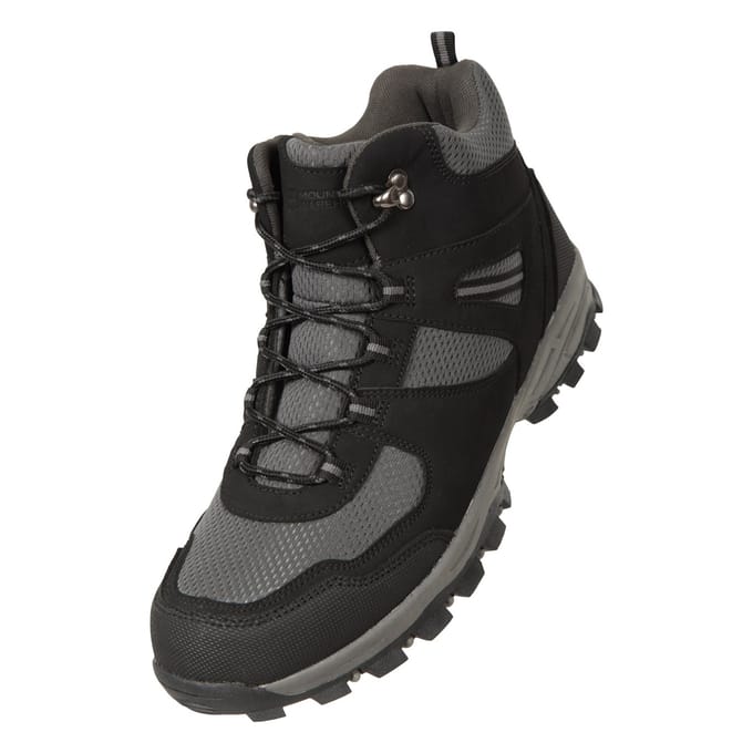 Mountain Warehouse Heren Mcleod Breed Wandelschoenen (Jet Zwart)