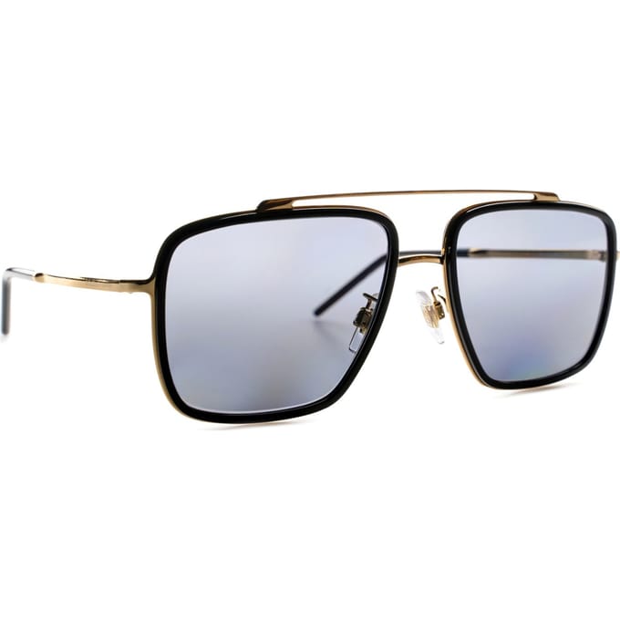 DOLCE & GABBANA Zonnebril DG2220 02/81 Goud En Zwart Bruin Verloop Gepolariseerd