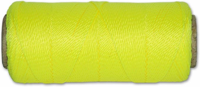Gedraaid Polypropyleen Touw 1mm Neon Geel 50 Meter