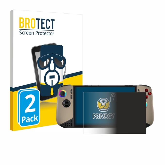 BROTECT - privacy screenprotector voor MSI Claw 8 AI+ - Folie Beschermfolie Blauwlichtfilter 2 Stuks