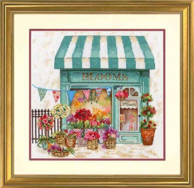 Dimensions Blooms Flower Shop borduren (pakket)