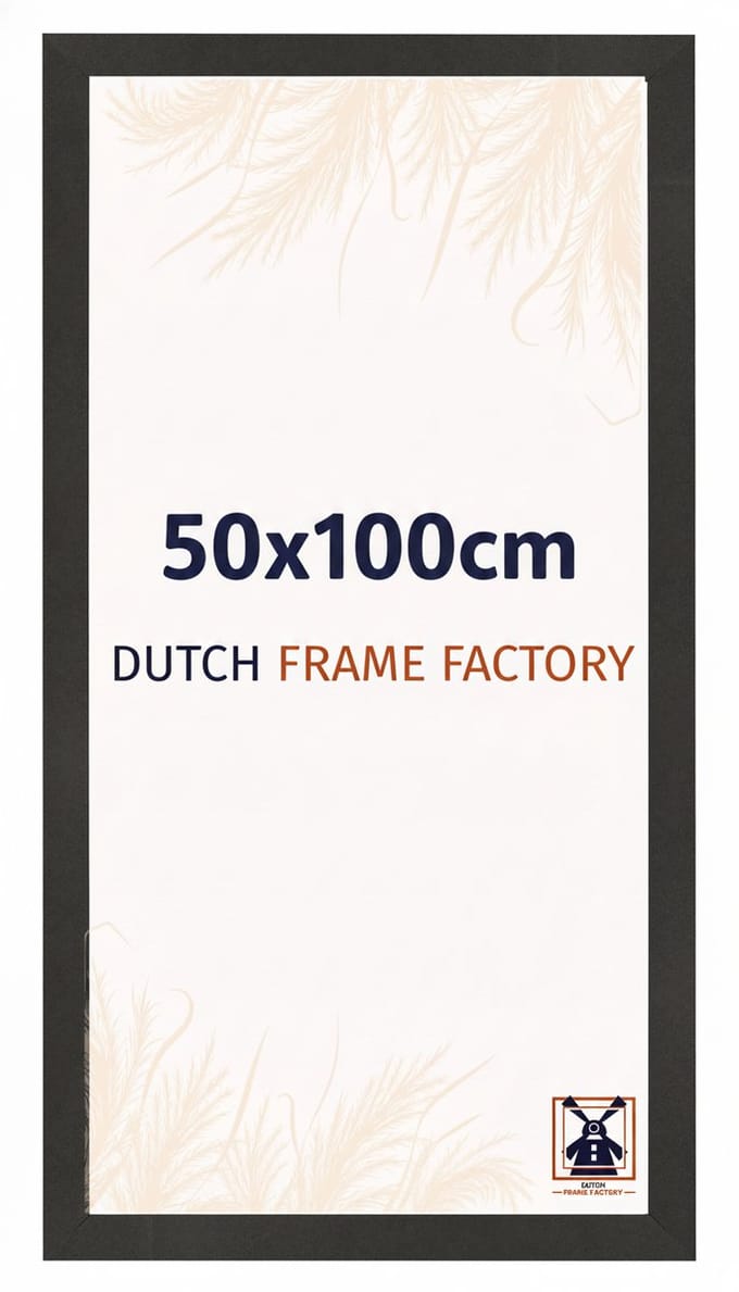 Fotolijst 50x100 cm - MDF - Zwart Mat - Benno