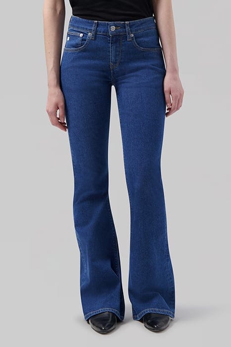 Mud Jeans Fiona Flared - Stone Indigo Größe: W25L32 | Ausgestellte Hosen Outlet | Damen | Blau
