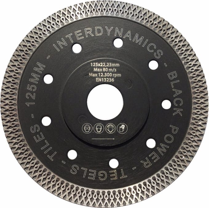 Blackpower diamantzaagblad - 125x22,23mm - droog en nat - 308125
