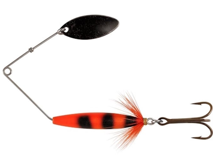 Predox Spintexx Mini Will 11,5 g - compacte spinnerbait met willowblad voor roofvissen Orange Tiger