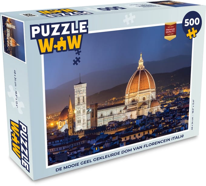 Puzzel Florence - Dom - Licht - Legpuzzel - Puzzel 500 stukjes
