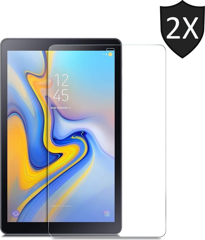 Screenprotector geschikt voor Samsung Tab A 2018 10.5 inch - Screen Protector Glas - 2 Stuks