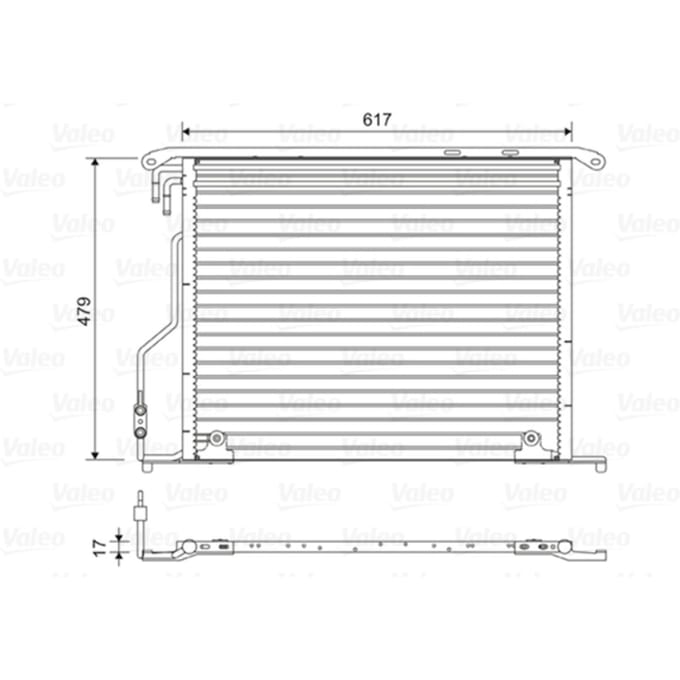 Condensator, airconditioning VALEO 814434