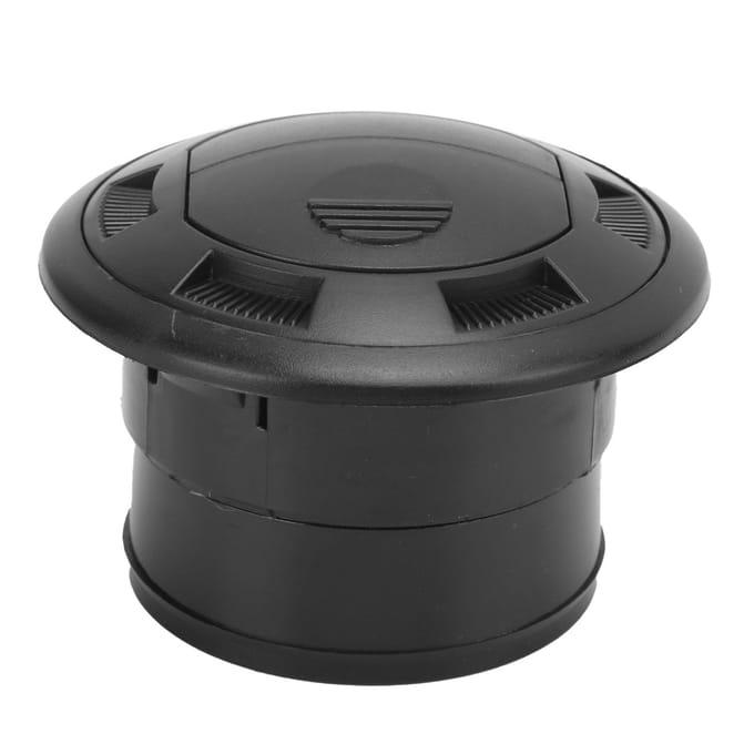 Déflecteur de sortie d'air de tableau de bord 75 mm Noir Rond Universel pour Bus Camping-car