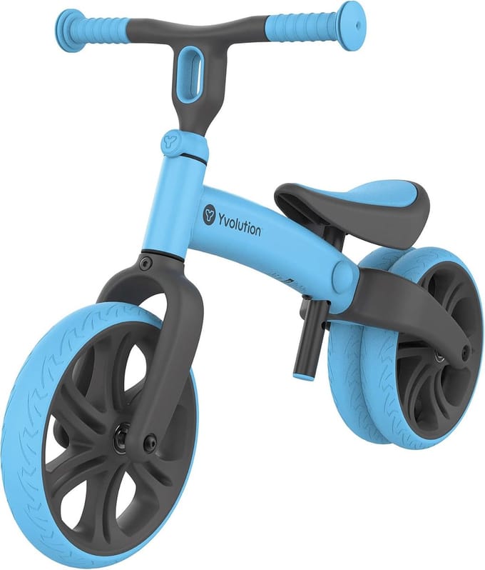 Loopfiets Junior - Balansfiets Kind - Motoriek Ontwikkelen - Zit/Stuur Verstelbaar - Max 20 KG - Blauw