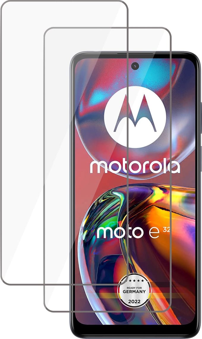 Screenprotector geschikt voor Motorola Moto E32 / E32s - Tempered Glass Screen Protector - 2 Stuks