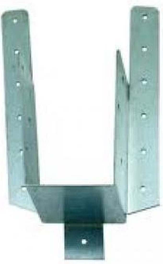 Raveeldrager met strip 63x190mm Verzinkt