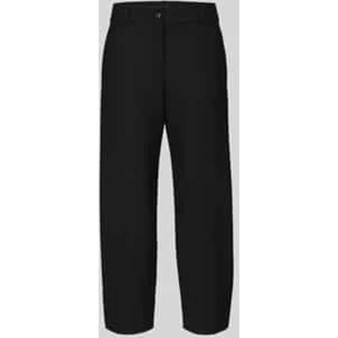 relaxed fit barrel leg broek met viscose, model 'C_Talara1'
