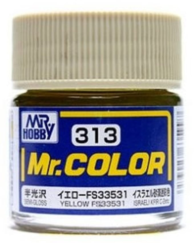 Gunze Mr. Hobby C-313 - Mr. Color 10 ml Yellow FS33531 - Lacquer Modelbouwverf