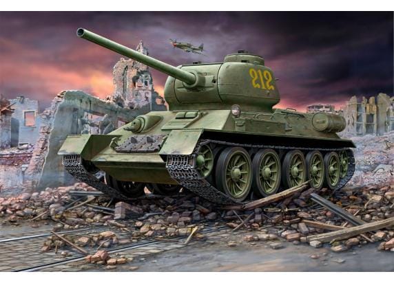 Revell Modelbouwpakket Militaire voertuigen - 03302 T-34/85 Tank Plastic - 1:72 - Modelbouw