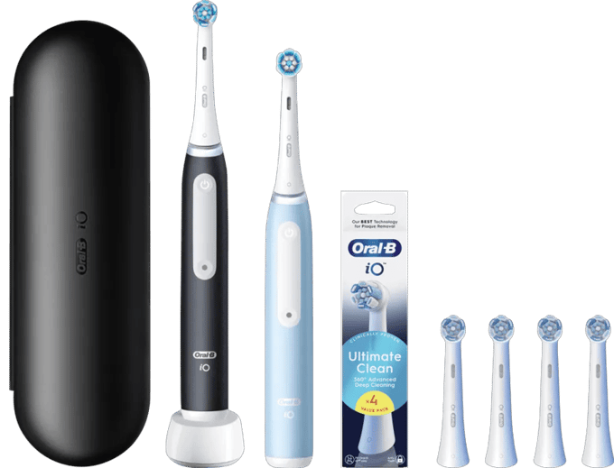 Oral-B iO 3 Duo Pack Zwart en Blauw Value Pack