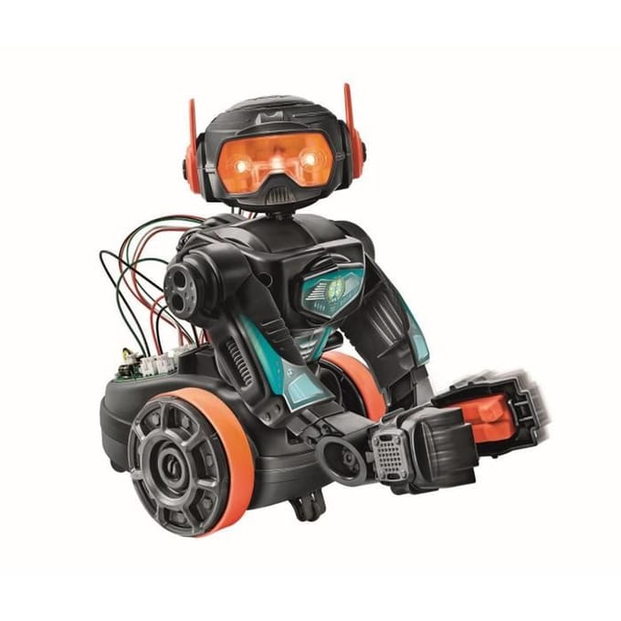 Clementoni - Robot Évolution 2.0 a assembler et programmer - 4 modes de jeu - Fabriqué en Italie