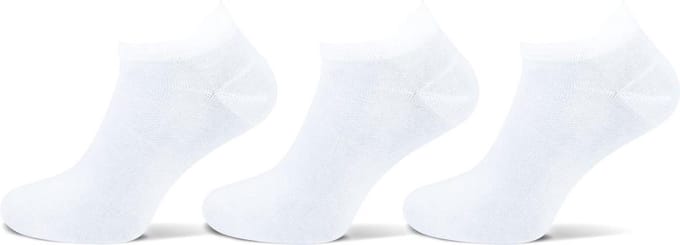 Teckel Sneakersokken Lipje Katoen Wit 43-46 3 paar