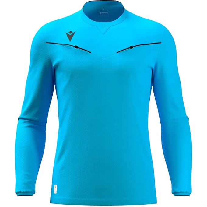 Macron Ponnet Eco Scheidsrechtersshirt Lange Mouw Heren - Neon Sky | Maat: L