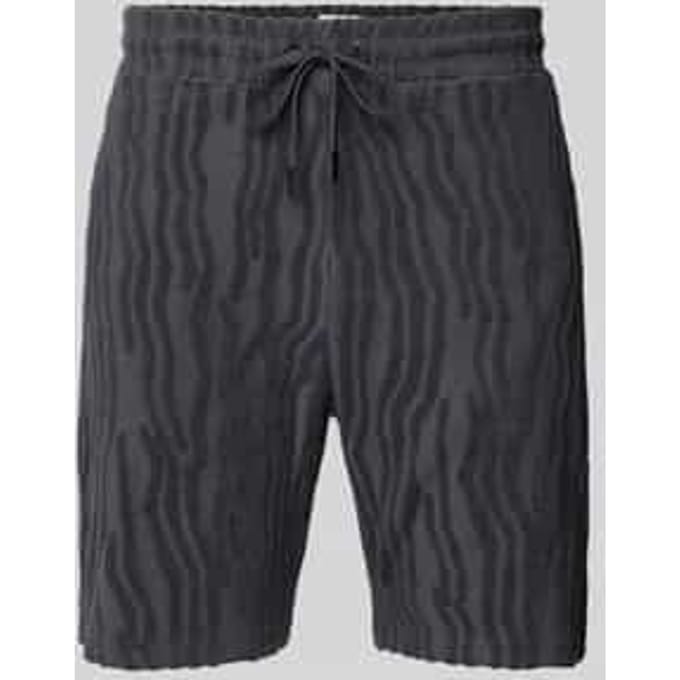 Regular fit sweatshorts met structuurmotief