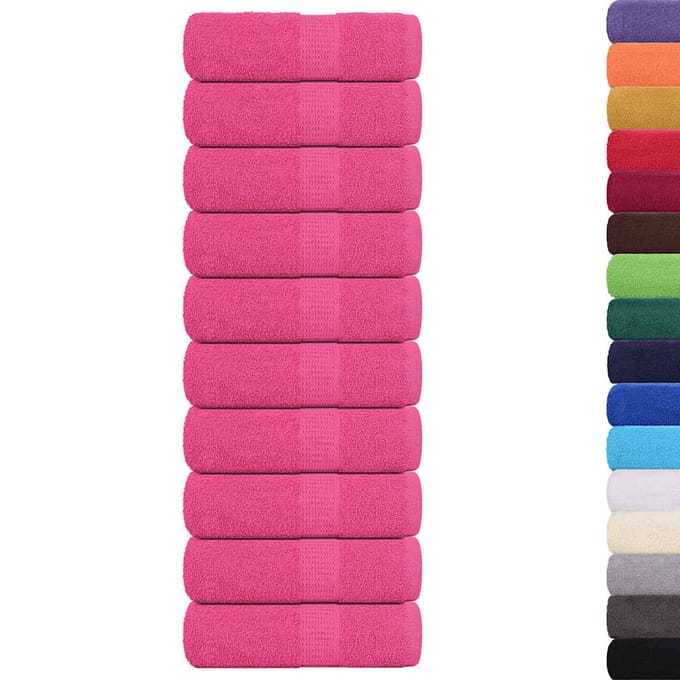 vidaXL - Washandjes - FROGN - 10 - st - 30x30 - cm - 360 - g/m² - roze