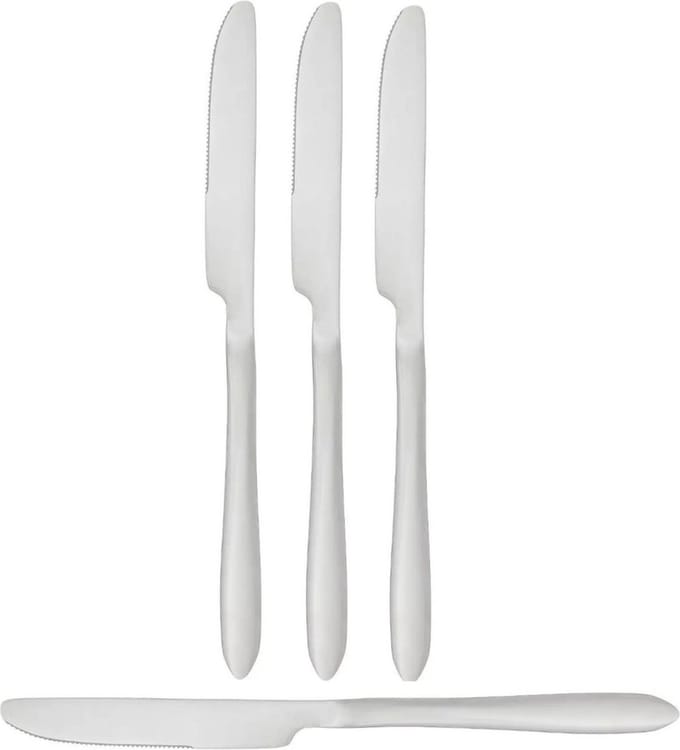 Secret de Gourmet bestek Messen Nevis - 6x stuks - RVS - 23 cm