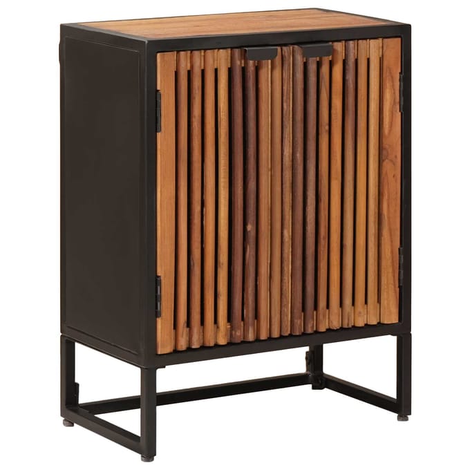 vidaXL - Dressoir - 53 - x - 30 - x - 70 - cm - Massief - Mangohout - en - Geëngineerd - Hout