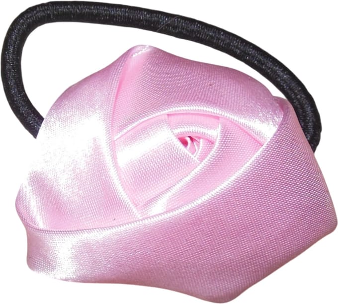 Roosje klein met elastiek roze