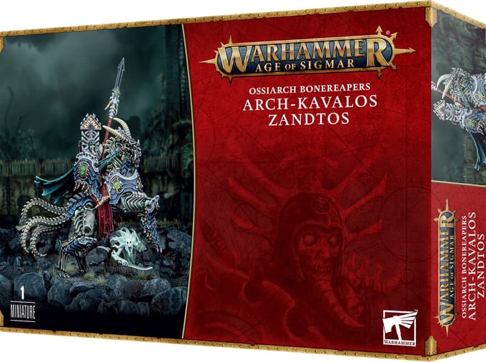 Age of Sigmar Ossiarch Bonereapers Arch-Kavalos Zandtos