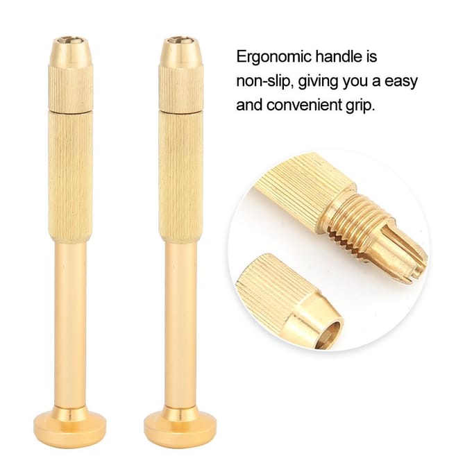 Multifunctionele Schroevendraaier Handvat Bit Houder Horloge Reparatie Accessoire Gereedschap beige