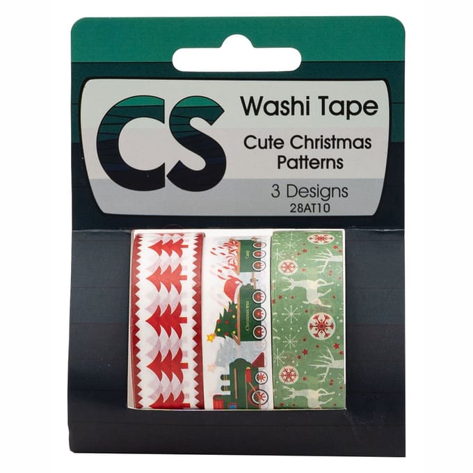 Colorations - Washi Tape Christmas 3 Rolls 5mtr.
