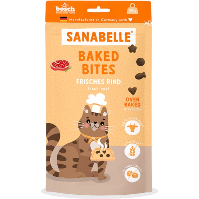 55g Sanabelle Baked Bites Verse Rund Katten Snacks