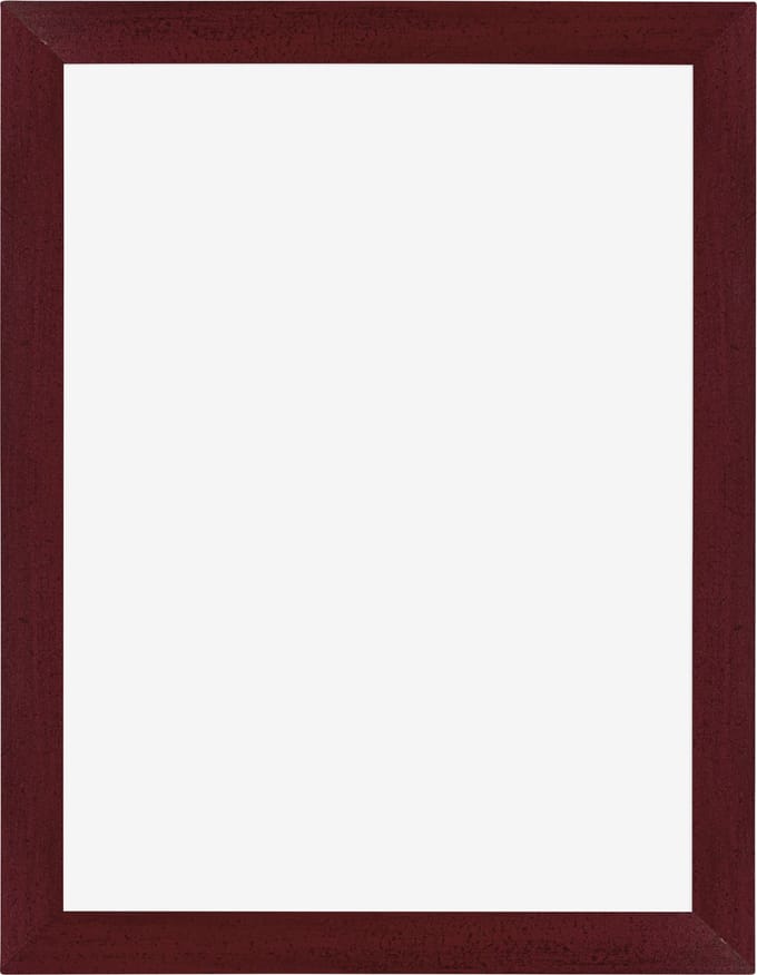 Fotolijst 75x100 cm - MDF - Wijnrood Geveegd - Marseille