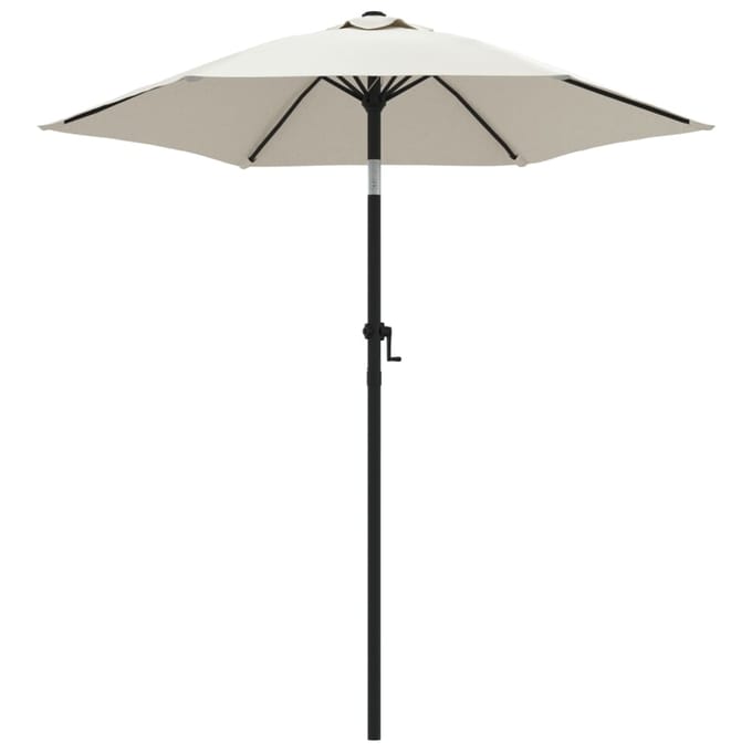 vidaXL - Parasol - 200x224 - cm - aluminium - zandwit