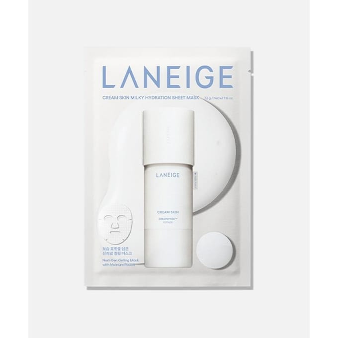 Laneige Cream Skin Milky Hydration Sheet Mask (1ea) gray