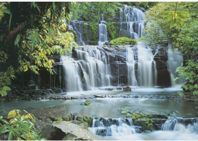 Fotobehang Pura Kaunui Falls Groot